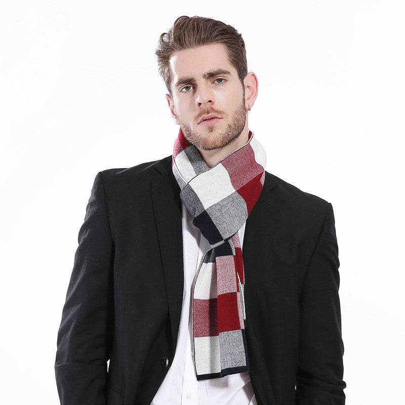 Classic British Checked Cashmere Scarf - Men's Warmth & Style - Buy Center US