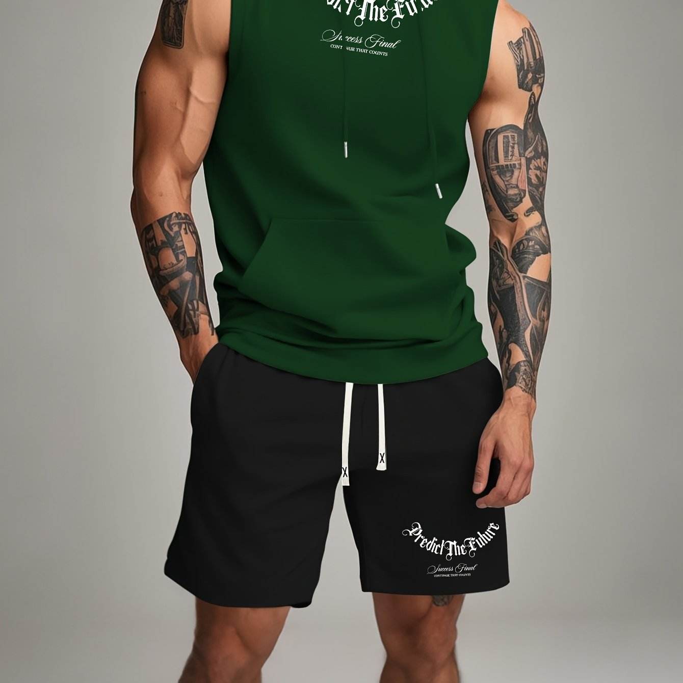 Summer Casual Sports Hoodie & Shorts Set - Trendy Fitness Suit - Buy Center US