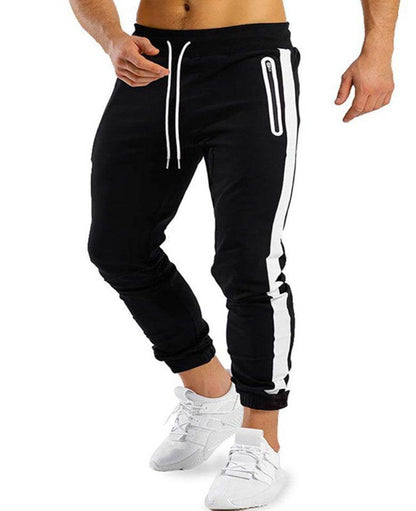 Men's Trendy Fitness Sports Trousers - Side Contrast Velcro Design - Buy Center US