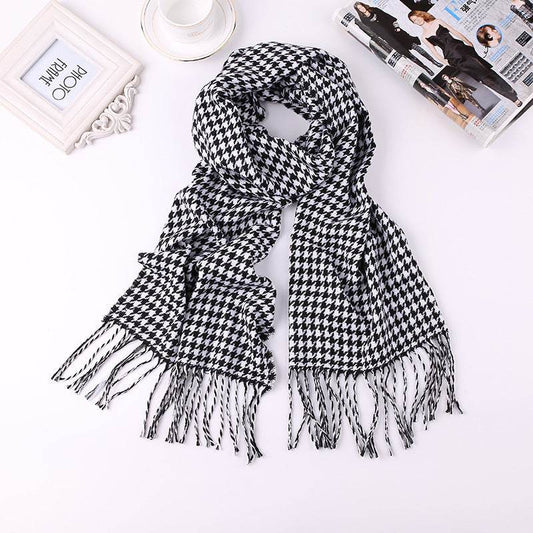 Buycenter Men's Fashion Plaid Faux Cashmere Scarf - Warm & Stylish - Buy Center US