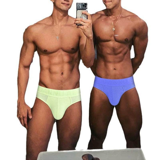 Buycenter Men's Briefs - Sexy, Breathable Cotton with Embossed Pattern - Buy Center US
