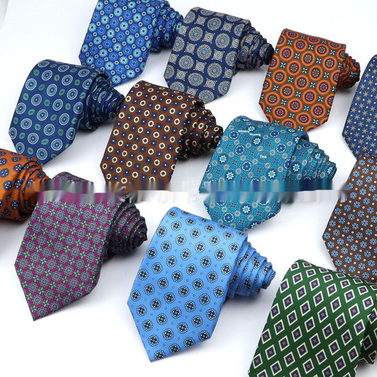 Buycenter Men's Printed Polyester Tie - Stylish Workplace Bow Tie - Buy Center US