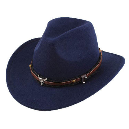 Woolen Cowboy Hat for Men & Women - Adjustable Ethnic Style Summer Accessory - Buy Center US