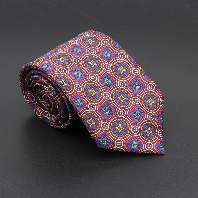 Buycenter Super Soft Silk Ties - 75mm Bohemian Necktie for Men - Buy Center US