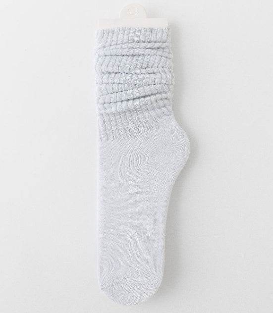 Stylish Pile Style Maillard Socks for Women - High Cylinder, Solid Colors - Buy Center US