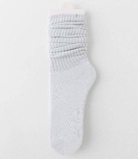 Stylish Pile Style Maillard Socks for Women - High Cylinder, Solid Colors - Buy Center US