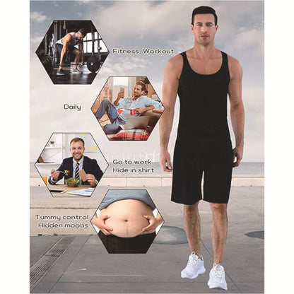 Men's Body Shape Vest - Adjustable Shaping and Waist Support for All Sizes - Buy Center US