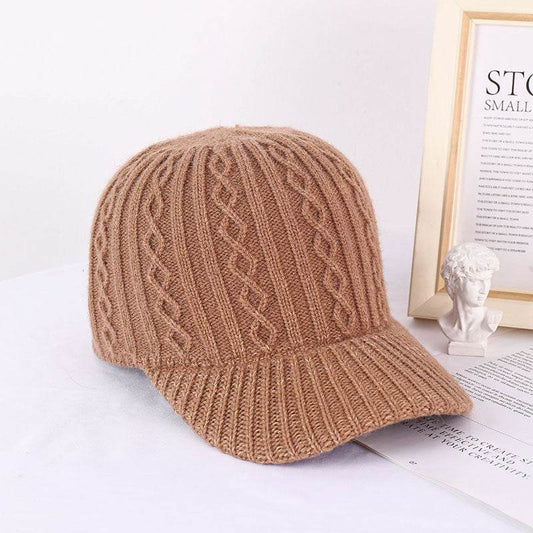 Buycenter Knitting Wool Baseball Cap - Warm, Breathable Winter Headwear - Buy Center US
