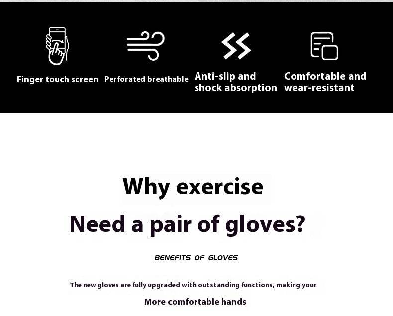 Buycenter Touchscreen Fitness Gloves - Anti-Slip, Unisex Cycling Gear - Buy Center US