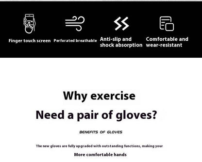 Buycenter Touchscreen Fitness Gloves - Anti-Slip, Unisex Cycling Gear - Buy Center US
