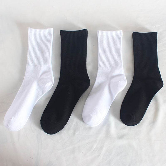 Buycenter High Rubber Band Calf Socks for Autumn & Winter - Cotton Comfort - Buy Center US