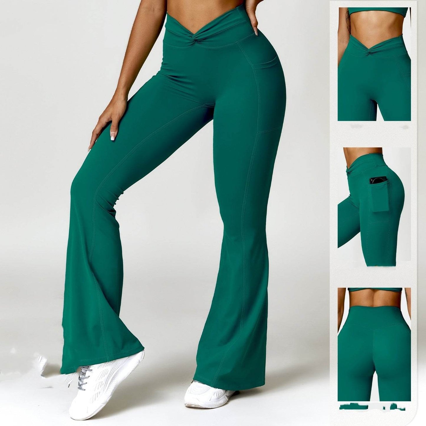 Women's High Waist Yoga Pants with Pocket - Quick-Drying & Stylish - Buy Center US
