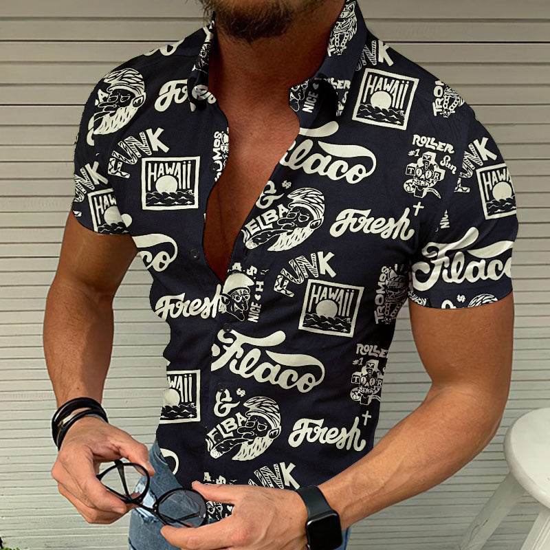 Men's Casual Summer 3D Printed Shirt - Cool Slim Fit Beach Top - Buy Center US