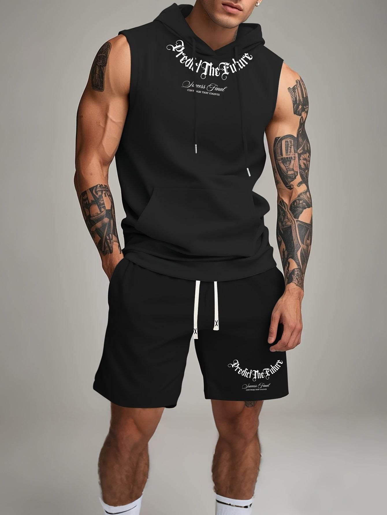 Summer Casual Sports Hoodie & Shorts Set - Trendy Fitness Suit - Buy Center US