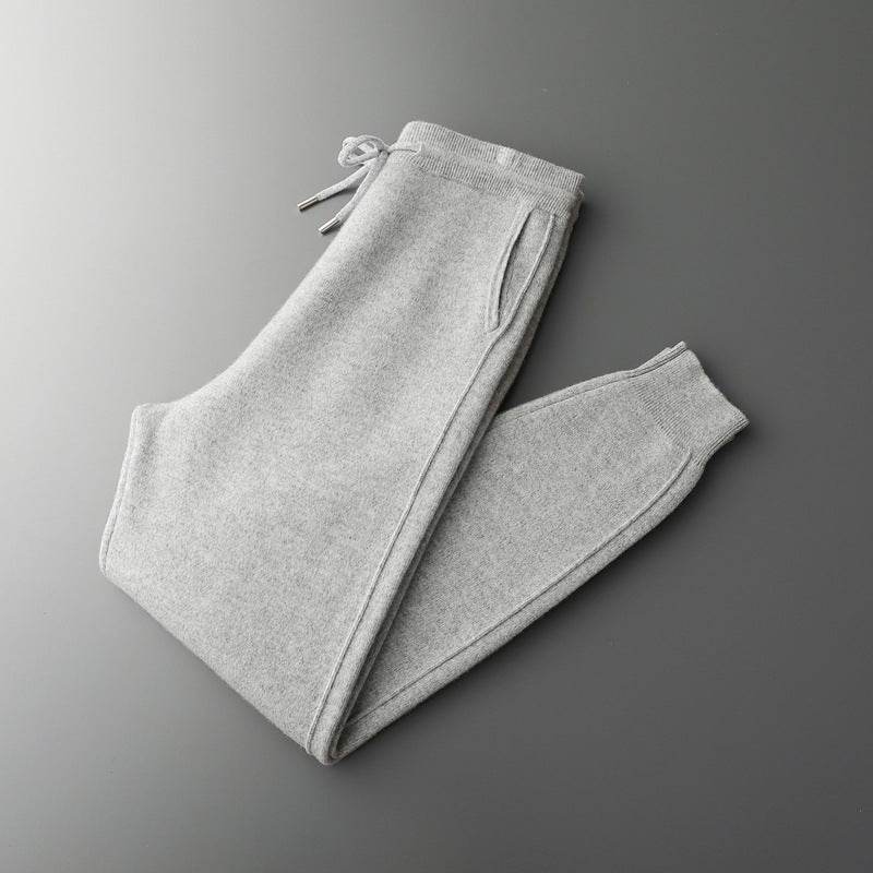 High Waist Casual Harem Pants for Men - Thickened Wool, Loose Fit - Buy Center US