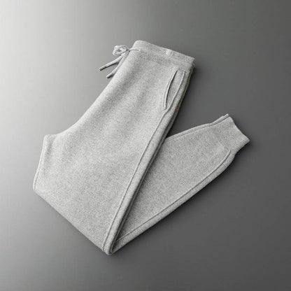 High Waist Casual Harem Pants for Men - Thickened Wool, Loose Fit - Buy Center US