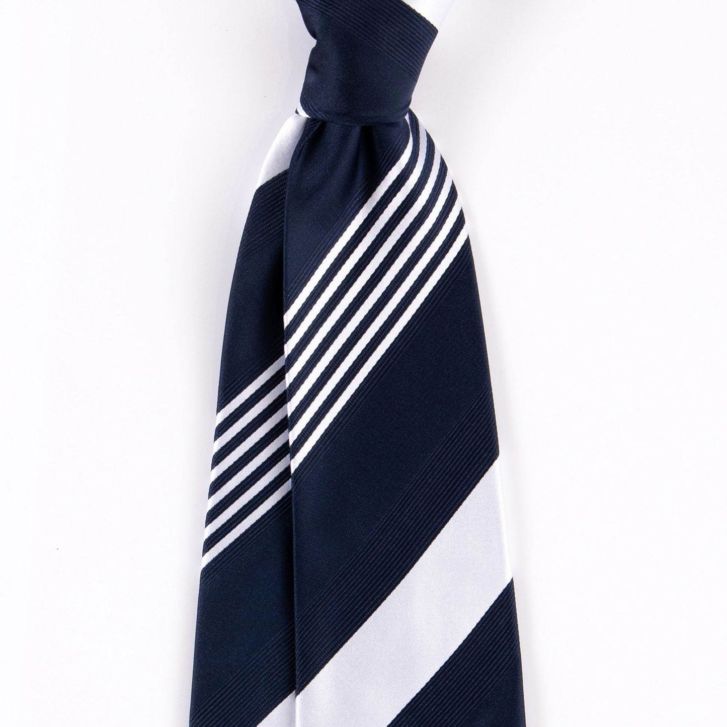 Buycenter Men's Casual Minimalist Bow Tie - Striped Rayon Design - Buy Center US