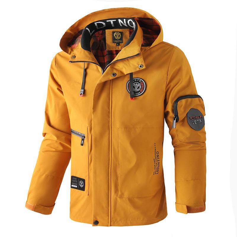 Buycenter Men's Hooded Jacket - Spring & Autumn Casual Wear - Buy Center US