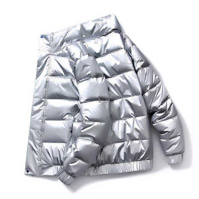 Buycenter Men's Stand-up Collar Down Jacket - Cozy Cotton-Padded Warmth - Buy Center US