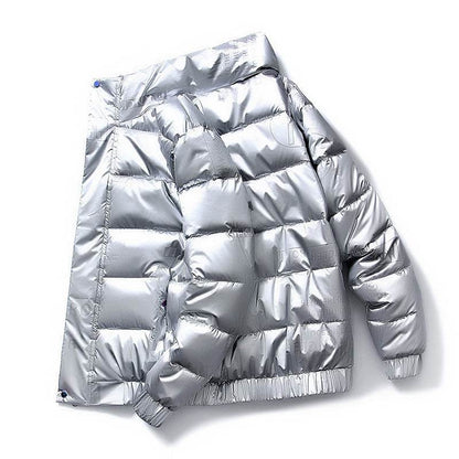 Buycenter Men's Stand-up Collar Down Jacket - Cozy Cotton-Padded Warmth - Buy Center US