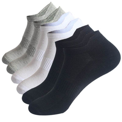 Buycenter Men's Plus Size Sports Mesh Socks - Cotton, Breathable Design - Buy Center US