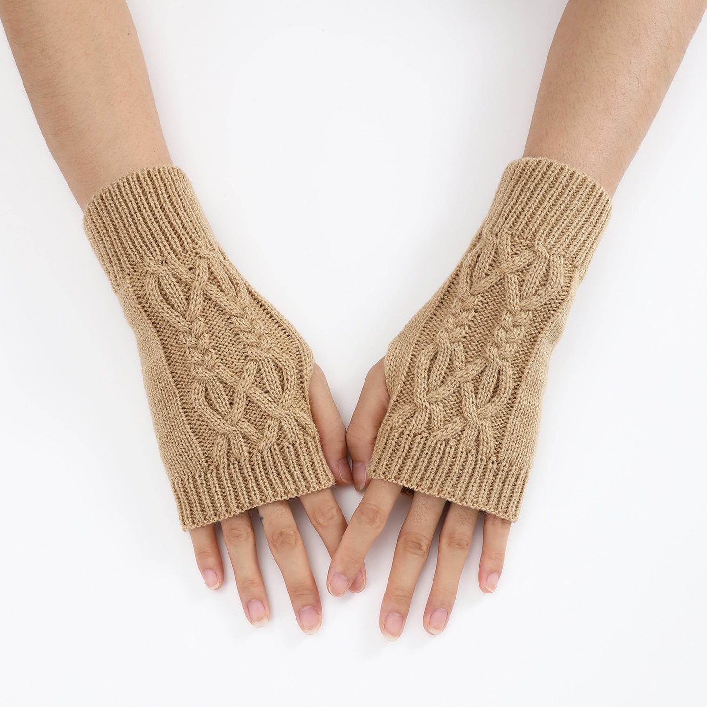 Cute Knitted Half Gloves for Women & Men - Touch Screen, Warm, Stylish - Buy Center US