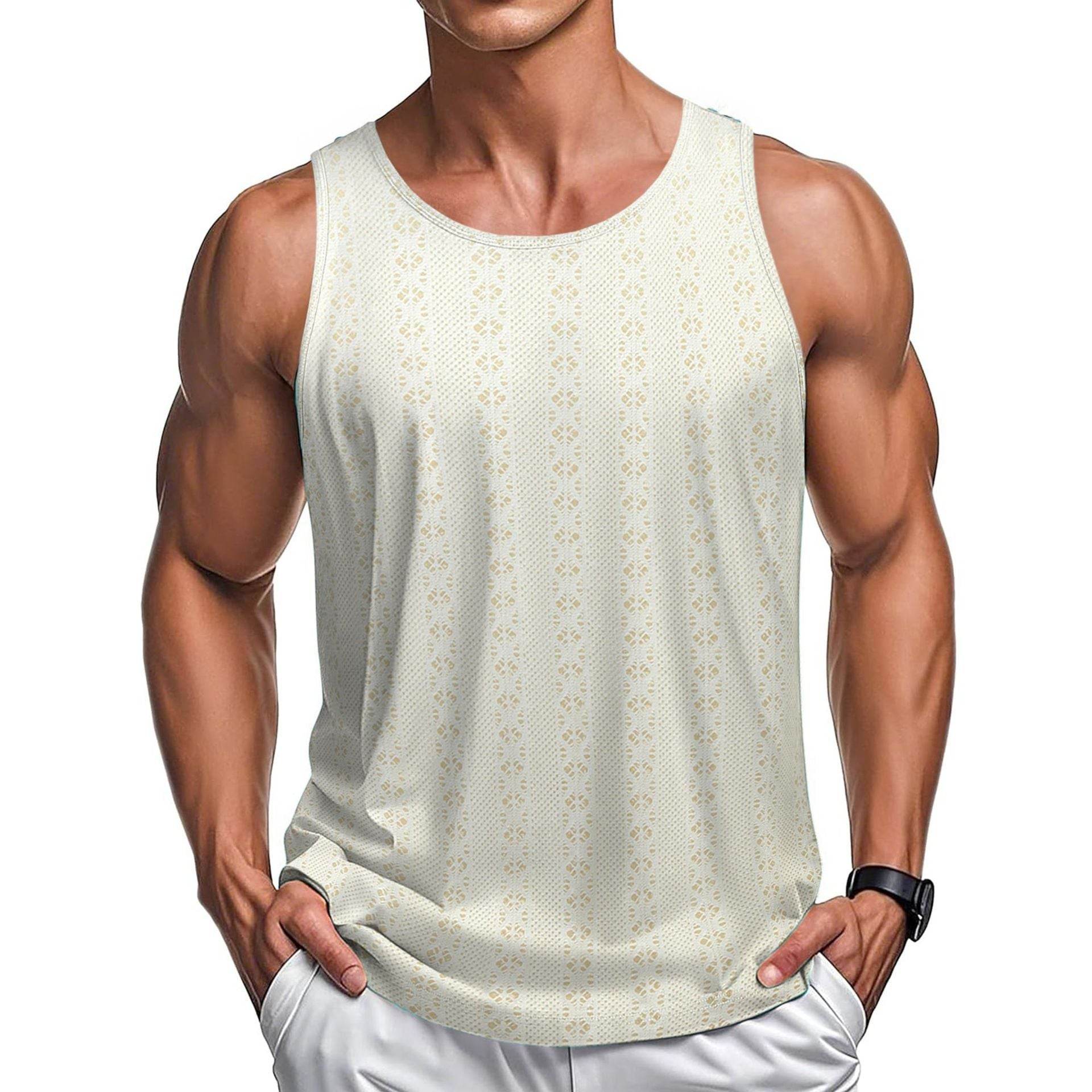 Casual Round Neck Beach Vest - Loose Fit for Summer Style - Buy Center US