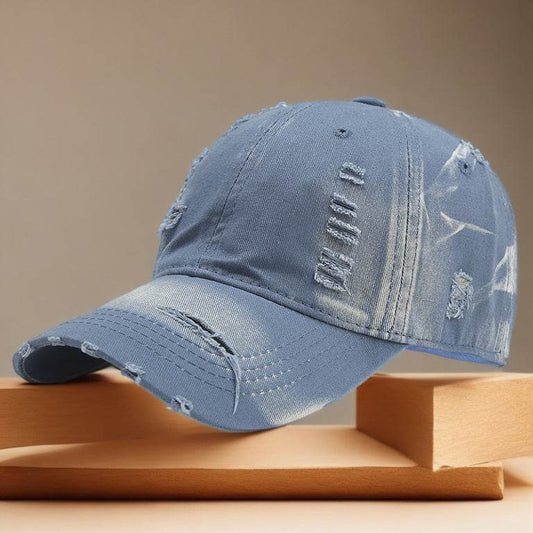 Trendy Washed Denim Baseball Cap for Spring & Summer – Unisex Style - Buy Center US