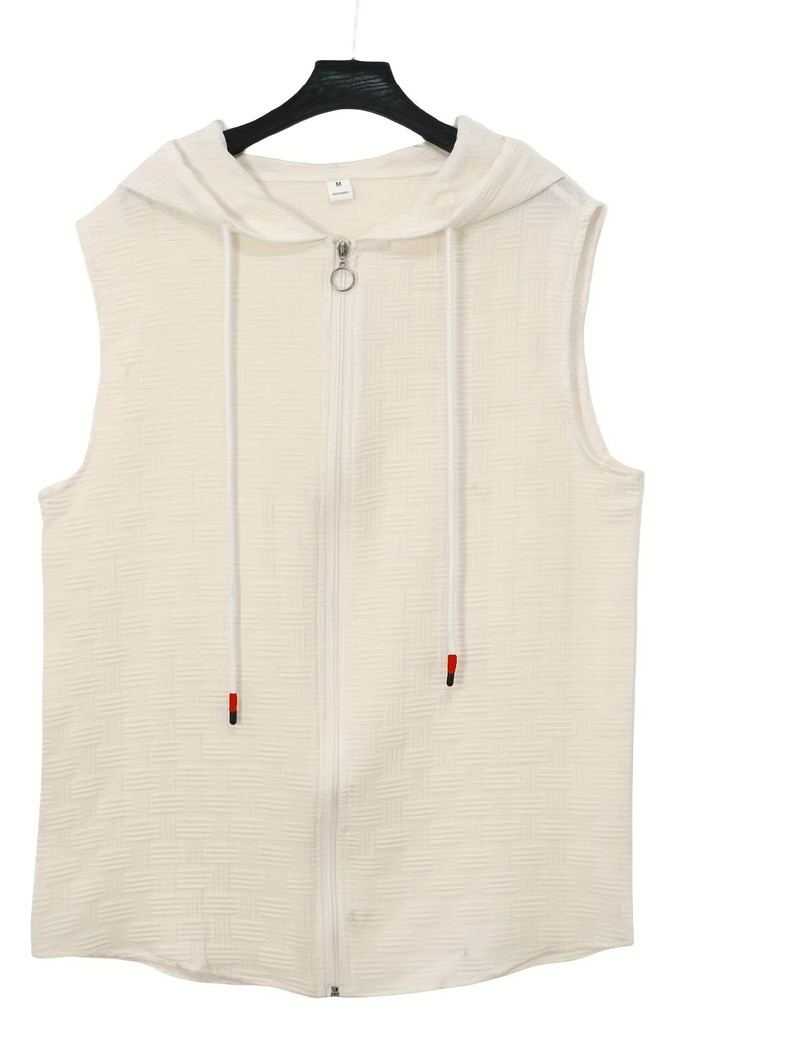 Men's Casual Sleeveless Hooded Sweater Set - Summer Beach Sports Outfit - Buy Center US