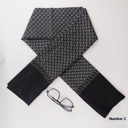 Buycenter Men's Silk Cashmere Scarf - High-End Warmth for All Seasons - Buy Center US