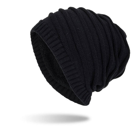 Buycenter Men's Warm Wool Knit Sweater Hat - Outdoor Ear Guards - Buy Center US