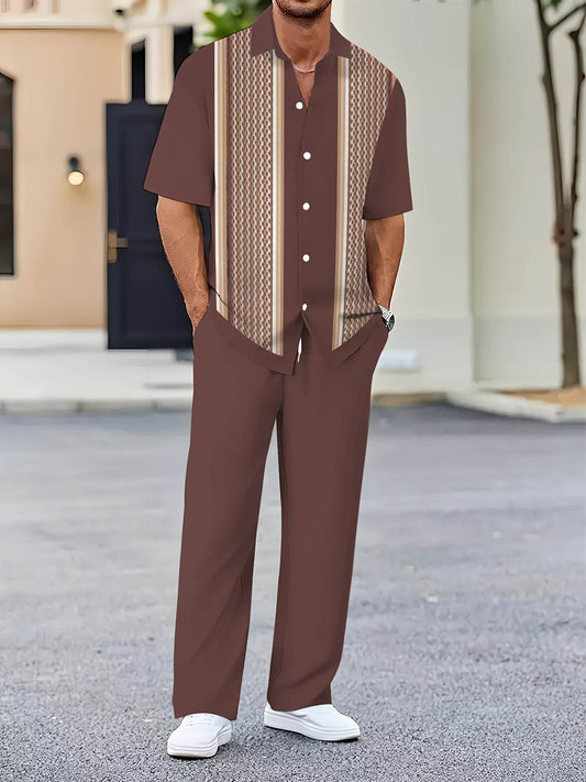 Men's Casual Novelty Clothing Set - 100% Polyester, Comfortable Fit - Buy Center US