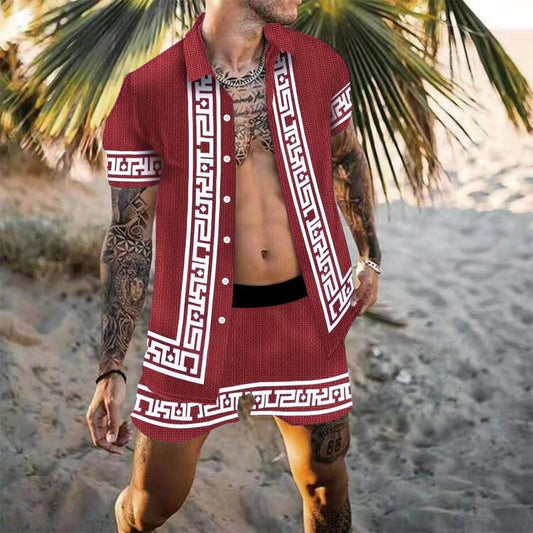 Buycenter Men's Multicolor Casual Shirt - Beach Suit for Summer Fun - Buy Center US