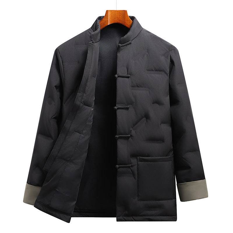 Buycenter Chinese Style Down Jacket for Men - Fall Winter Coat - Buy Center US