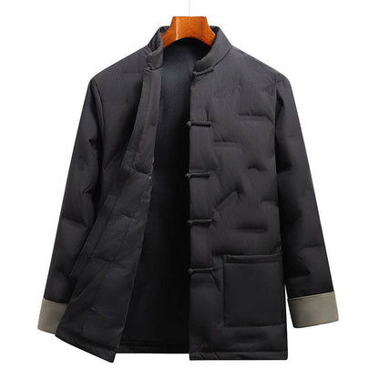 Buycenter Chinese Style Down Jacket for Men - Fall Winter Coat - Buy Center US