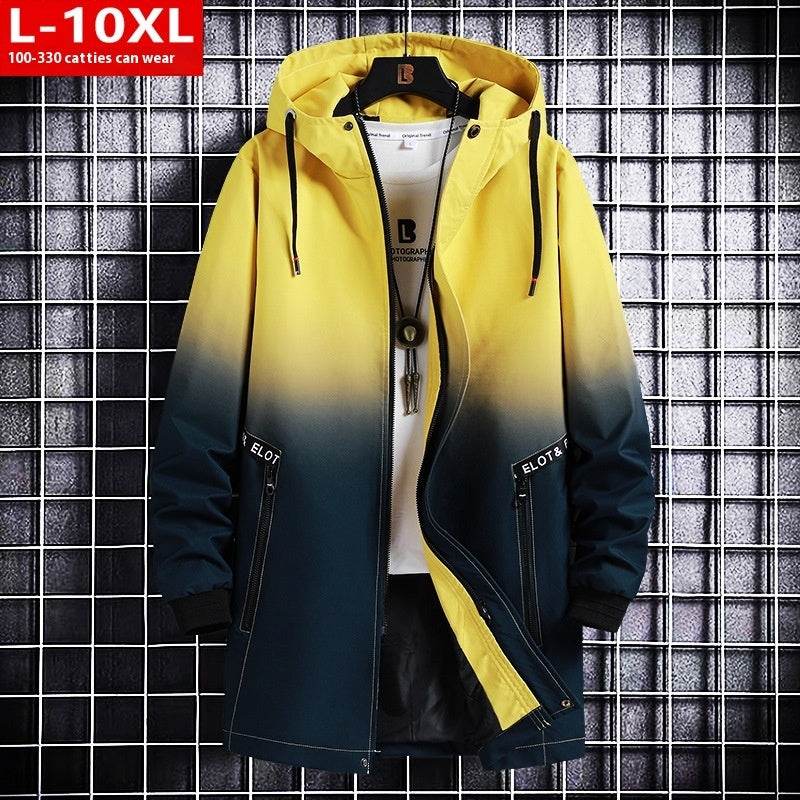 Trendy Men's Hooded Trench Coat - All-Matching Spring & Autumn Style - Buy Center US