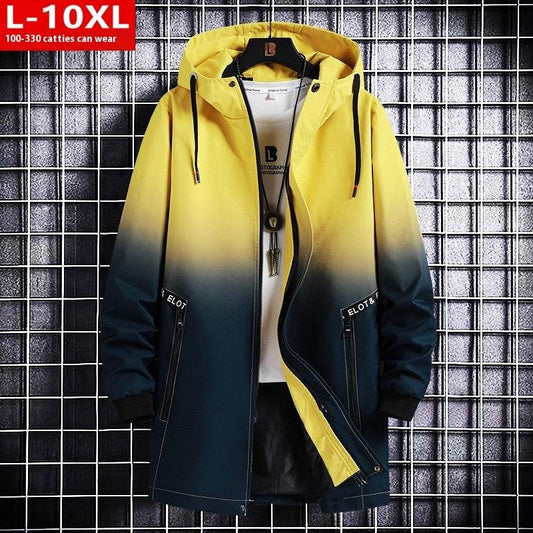 Trendy Men's Hooded Trench Coat - All-Matching Spring & Autumn Style - Buy Center US