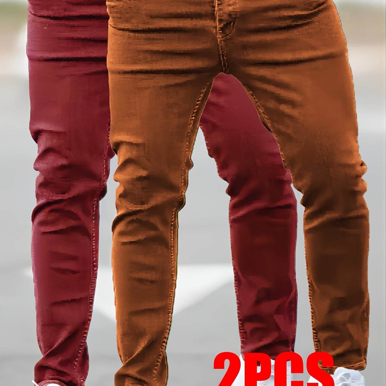 Gengyuan Shi Men's Premium Denim Jeans - Slim Fit Casual Style, All Seasons - Buy Center US
