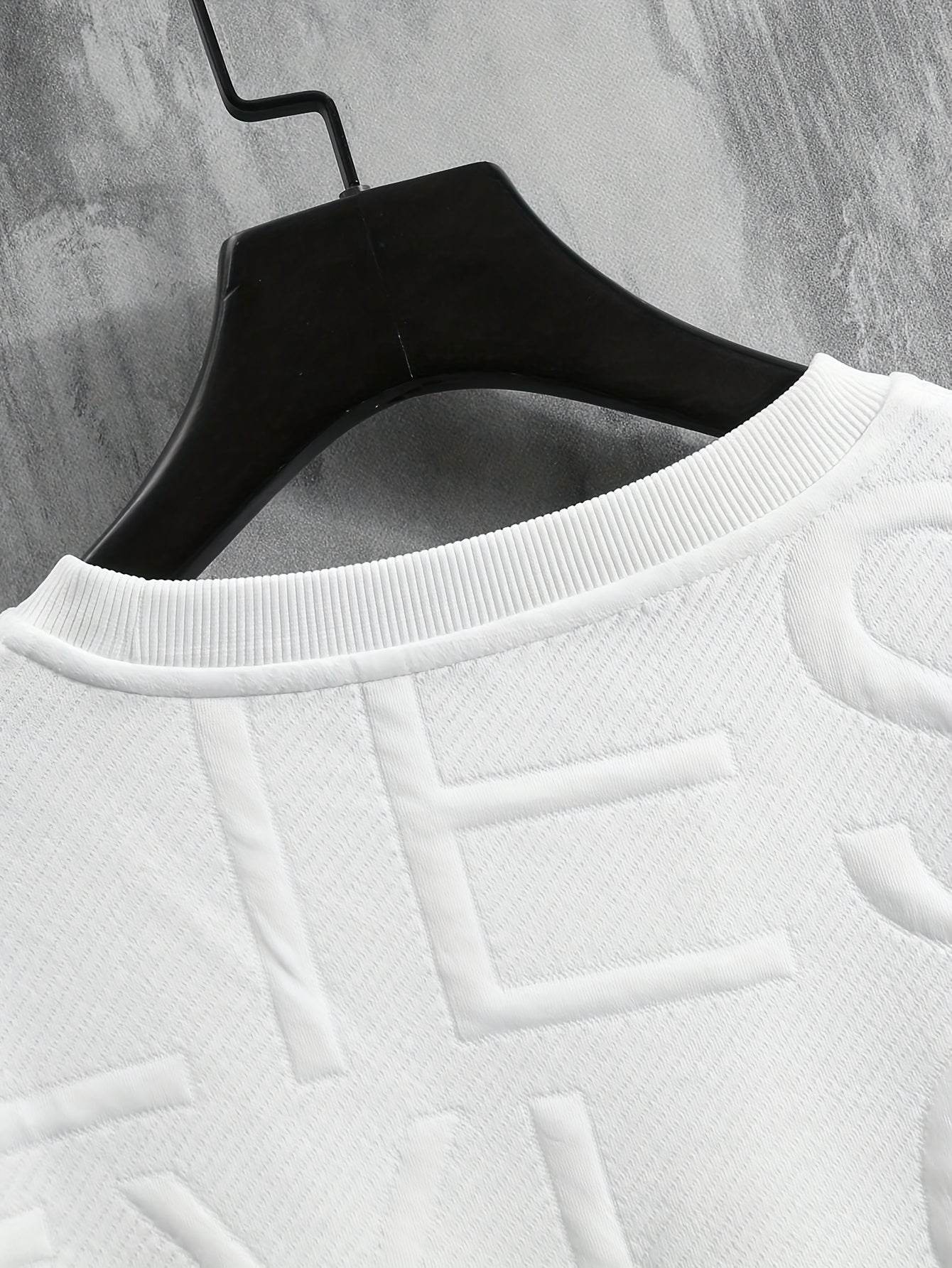 Men's Summer Casual Tee & Shorts Set - High-Weight Texture, Zipper Pocket - Buy Center US