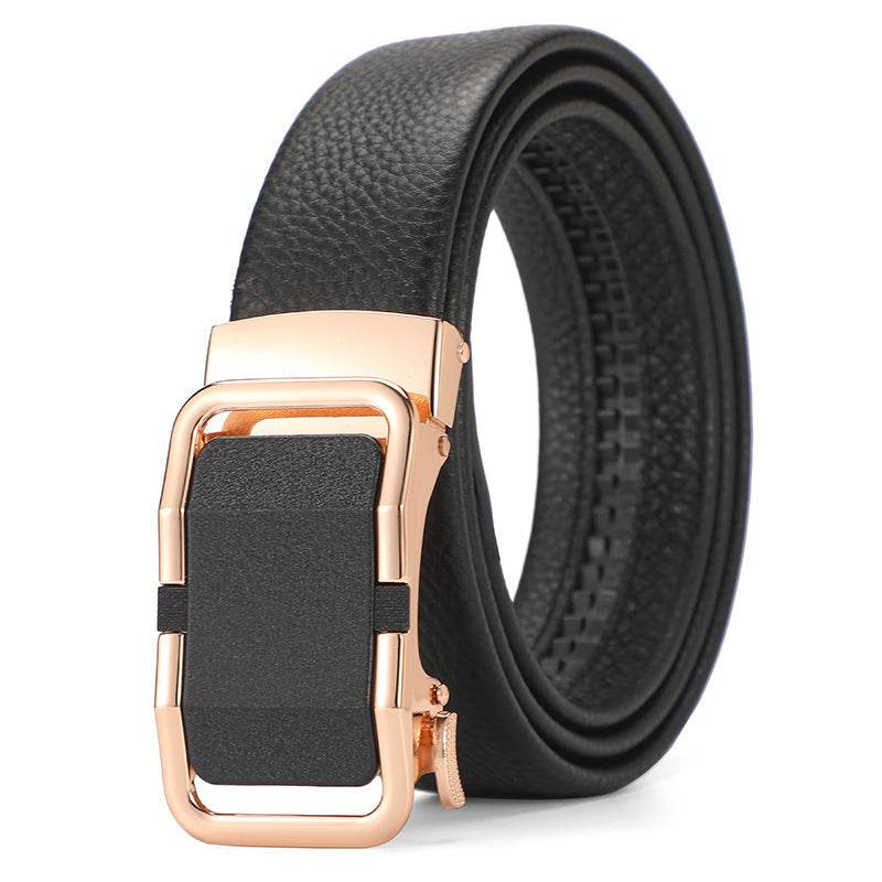 Buycenter Genuine Leather Automatic Belt for Boys - Stylish & Durable Design - Buy Center US