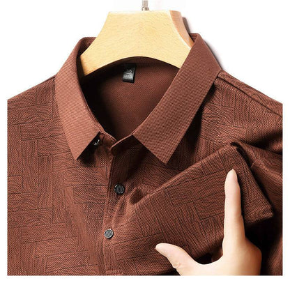 Buycenter Men's Ice Silk Casual Short Sleeve - Stylish & Versatile Fashion - Buy Center US