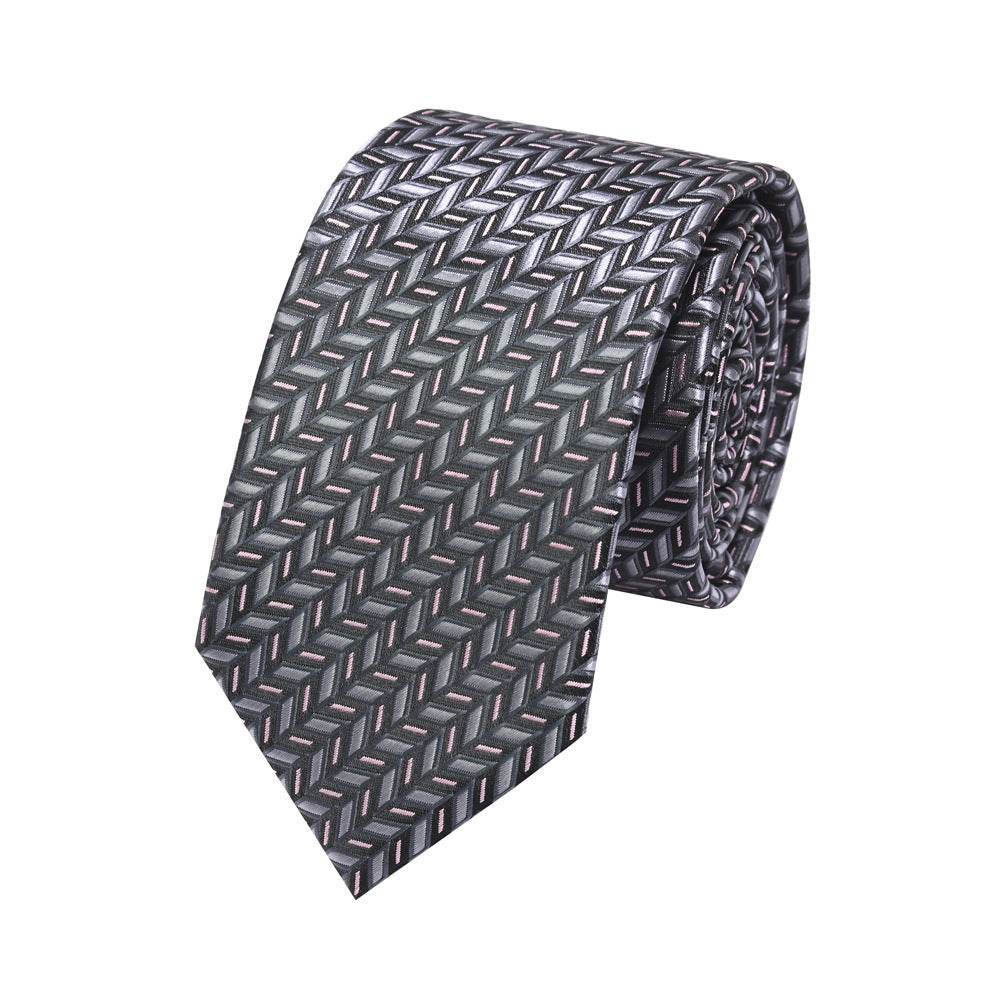 Buycenter Men's Polyester Silk Arrow Tie - Geometric Patterned Style - Buy Center US