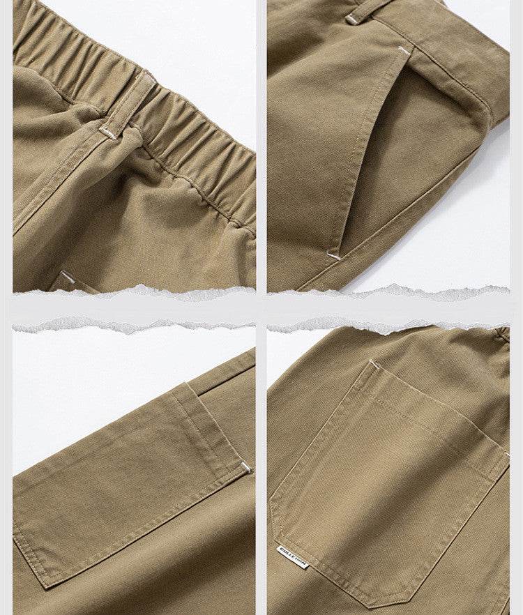 Buycenter Men's Loose Cotton Working Pants - Casual & Comfortable Fit - Buy Center US