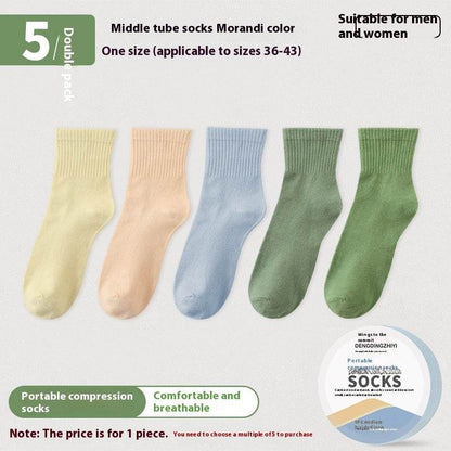Buycenter Disposable Compression Socks - Mid-Calf, Sweat-Absorbing & Deodorant - Buy Center US