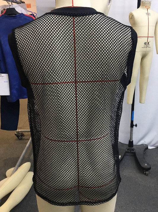 Men's See-through Mesh Casual Vest - Lightweight Summer Sleeveless Top - Buy Center US