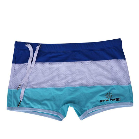 Brave Person Men's Swimming Trunks - Nylon Swim Shorts in Various Colors - Buy Center US