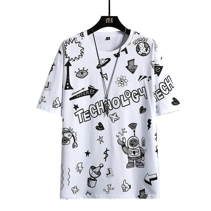 Trendy Men's Short Sleeve T-Shirt - Casual Cotton Round Neck Style - Buy Center US