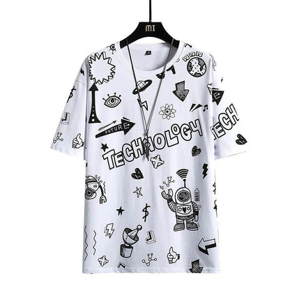 Trendy Men's Short Sleeve T-Shirt - Casual Cotton Round Neck Style - Buy Center US