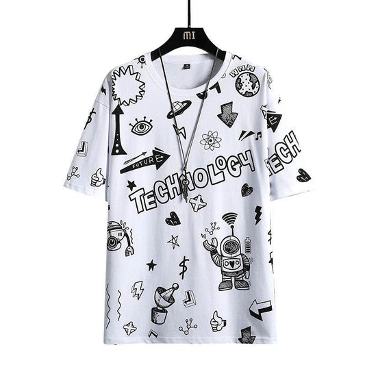 Trendy Men's Short Sleeve T-Shirt - Casual Cotton Round Neck Style - Buy Center US