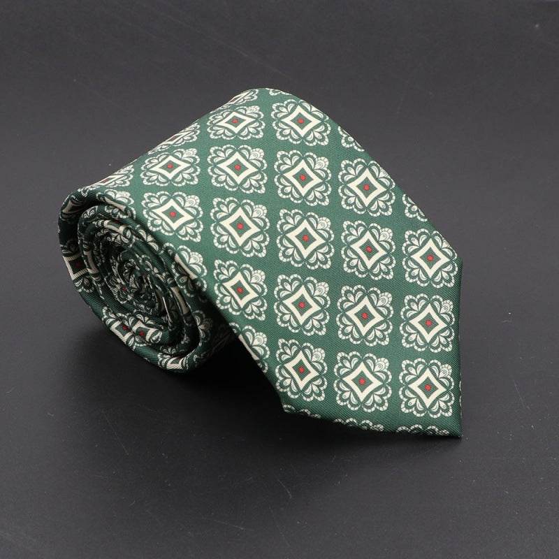 Buycenter Super Soft Silk Ties - 75mm Bohemian Necktie for Men - Buy Center US